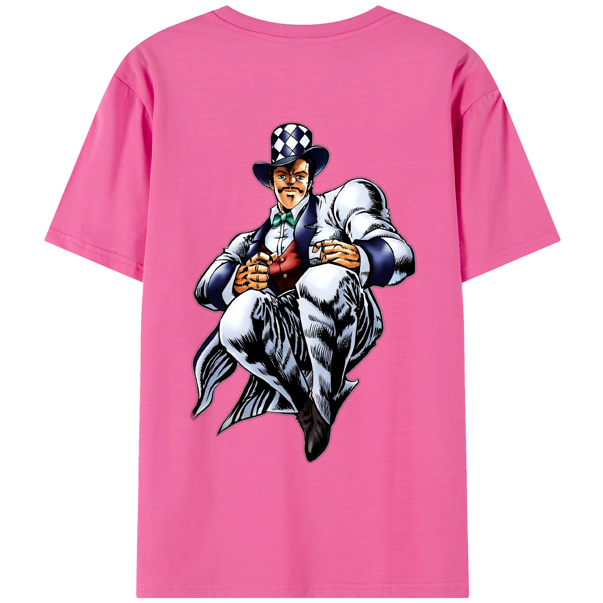 （画像用） ジョジョの奇妙な冒険 ウィル?アントニオ?ツェペリ JoJo's Bizarre Adventure Will Anthonio Zeppeli レディース半袖Tシャツ(バックプリント)